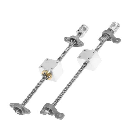 3D Printer CNC T8 Screw Set Horizontal Screw Rod  Pitch 2mm Lead 8mm