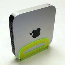 MINI MAC TIME CAPSULE KEY LIME GREEN APPLE ACRYLIC COMPUTER STAND 2010 