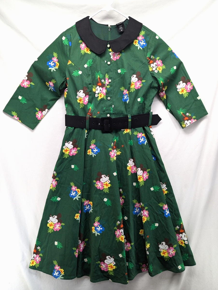 strapless open back dress Women's Tropical Print Mini Dress Multi-coloured, S main image 1