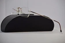 SENATOR 053 C1 GOLD Light Weight Rimless Eyewear Frames Eyeglasses Size 50