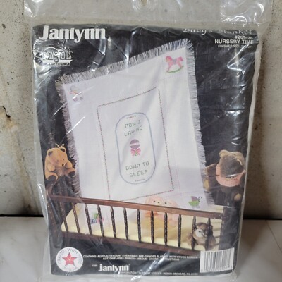 Janlynn Baby Blankets Kit Nursery Time 269-26 Cross Stitch Needlework