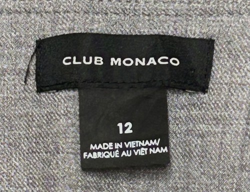 Club Monaco Women's Capri Pants Heather Gray Size 12 Retail $188 - Picture 7 of 9