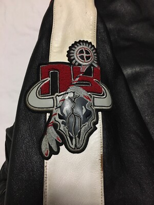 Rare VTG 90S Avirex Senatobia Choctaws Bull Skull Leather