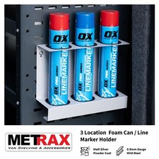 Foam Gun Line Marker Can holder - Storage accessory builders van Transit Vivaro