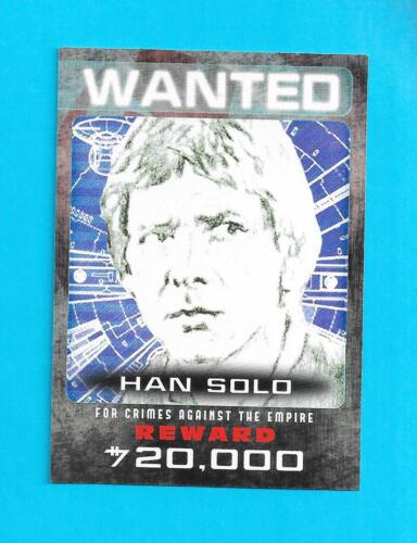 Star Wars Perspectives U.K. Rebel Wanted Posters Card 3 Han Solo - Afbeelding 1 van 2