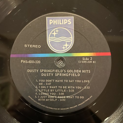 DUSTY SPRINGFIELD - DUSTY SPRINGFIELD'S GOLDEN HITS, STEREO LP, 1966, NM ! - Picture 4 of 6