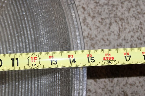 RARO Vintage GE General Electric Street Light Glass Globe Cover 18 3/4" Lungo - Foto 14 di 16