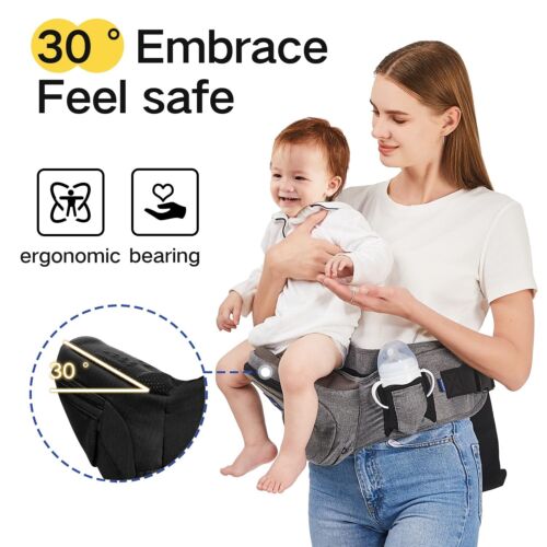 Baby Hip Carrier, Hip Seat Baby Carrier with Advanced Adjustable Waistband & Var - Picture 9 of 9