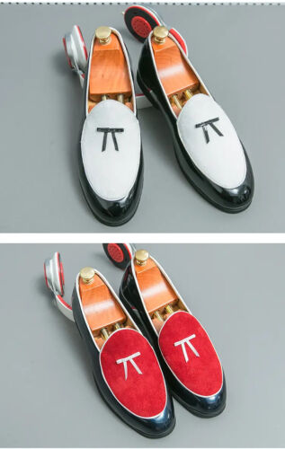 Men Bowknot Slip on Loafer Colorblock Fashion Flats Shoes Casual Dress Plus Size - Picture 7 of 17