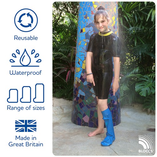 Bloccs Waterproof Cast Cover, Child Leg (Small) - Picture 3 of 11