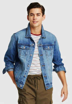 NWOT LEVI'S STRAUSS BLUE DENIM JEAN TRUCKER JACKET SIZE: M