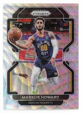 2021-22 Panini Prizm Markus Howard Silver Wave Prizm Card #218 Denver Nuggets