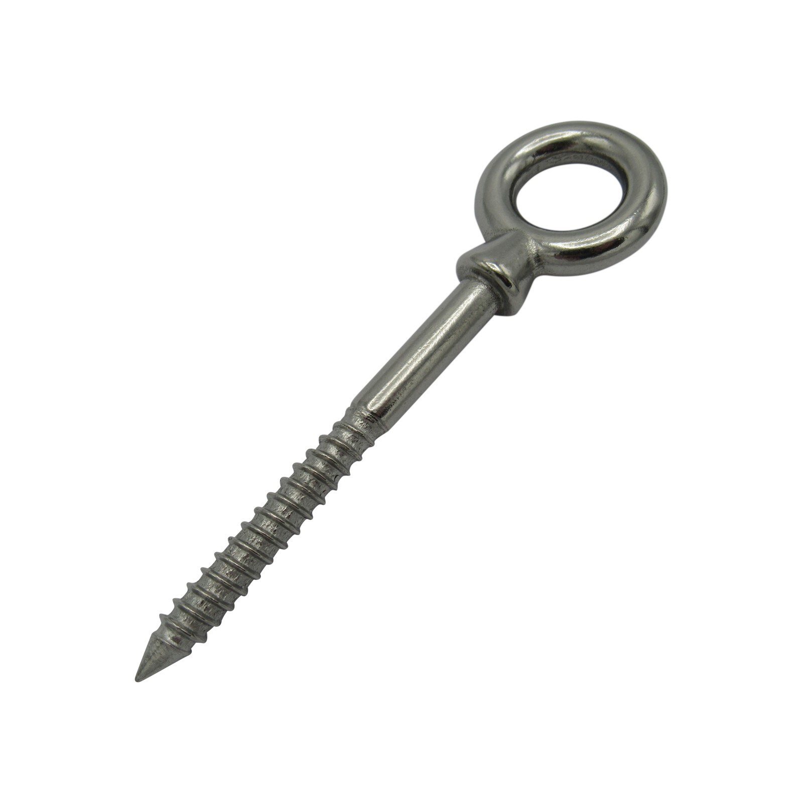 5MM x 50MM Stainless Steel Eyebolt With Woodscrew Thread - Eye Bolt Attachment