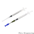 1ml Syringe with 14G 1'' Blunt Needle and Plastic Needle with Cap Pack of 10