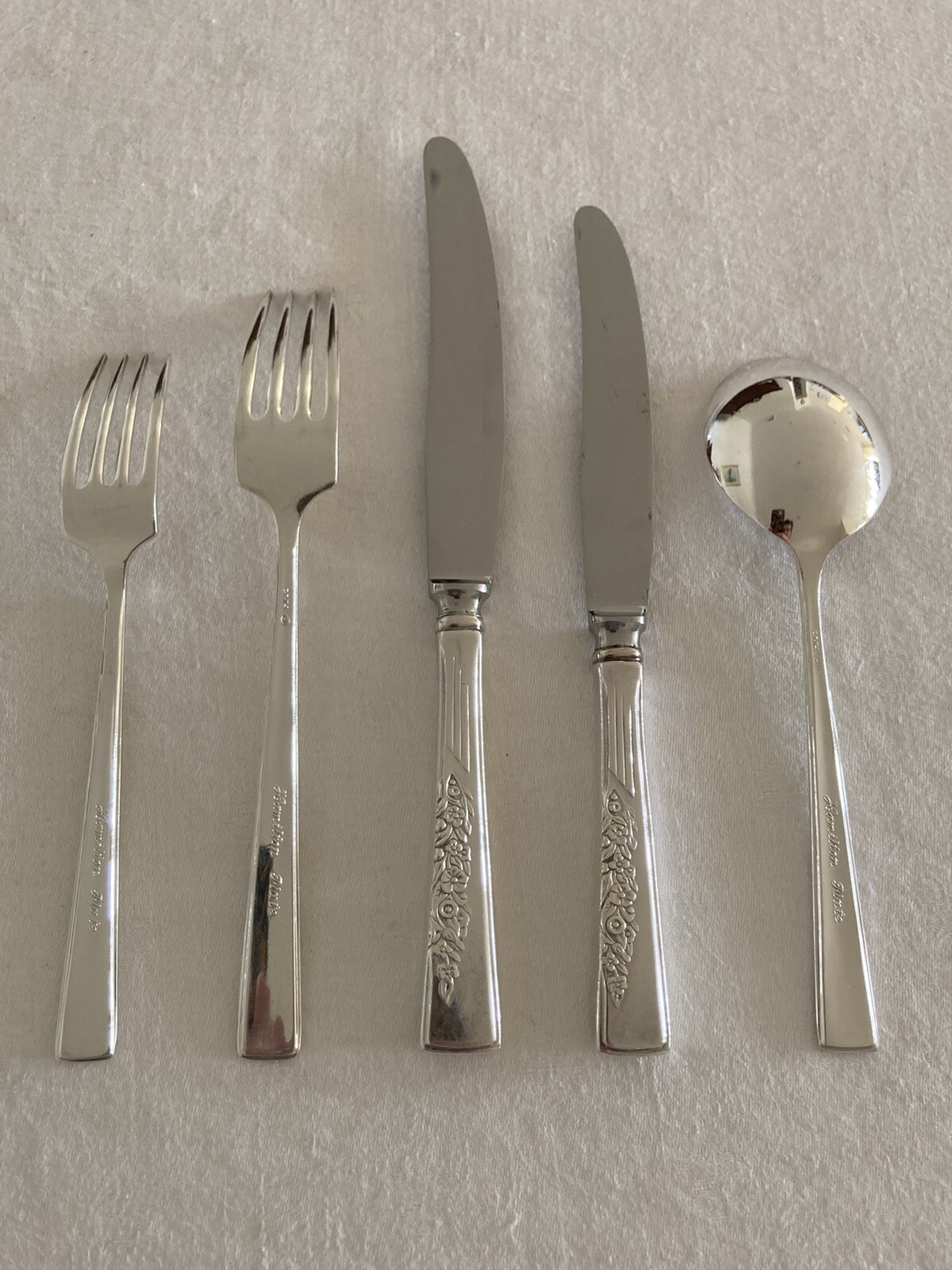Vintage Rodd Hamilton Plate EPNS A1 Silver Cutlery One Person Setting 5