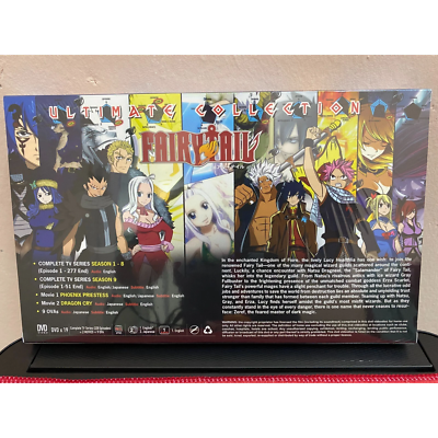 Fairy Tail Ultimate Collection DVD Season 1-9 (328 Episodes) + 2