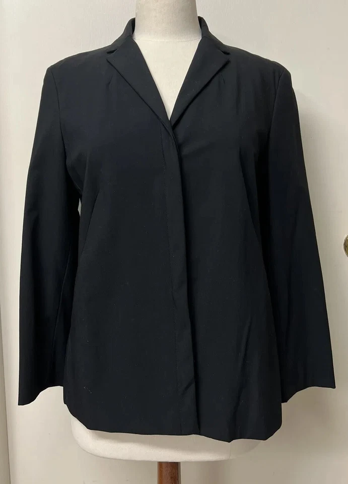 Chaqueta Blazer EMANUEL UNGARO Mujer Negra ~ EE. UU. 10 UE 44 ~ De Colección Foto 2 de 4