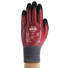 Nitrile Coated Waterproof Work Gloves Ansell EDGE 48-919 Industrial Size 7 - 10