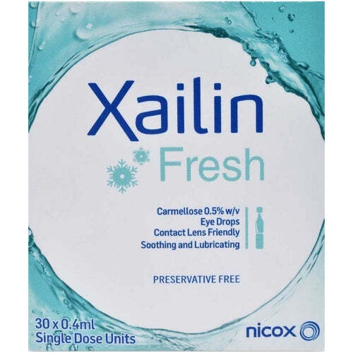 Xailin Fresh Dry Eye Drops 30 x 0.4ml Unit Dose Vials - Image 3