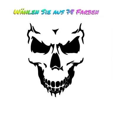 2x Auto Aufkleber skull Totenkopf bis 10 cm tuning sticker decal Pirat Skullhead - Bild 1 von 4