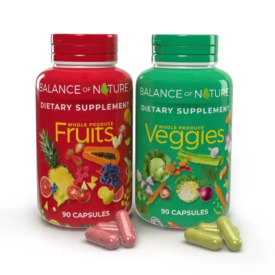 Balance of Nature Fruits & Veggies Vitamin Supplement Superfood