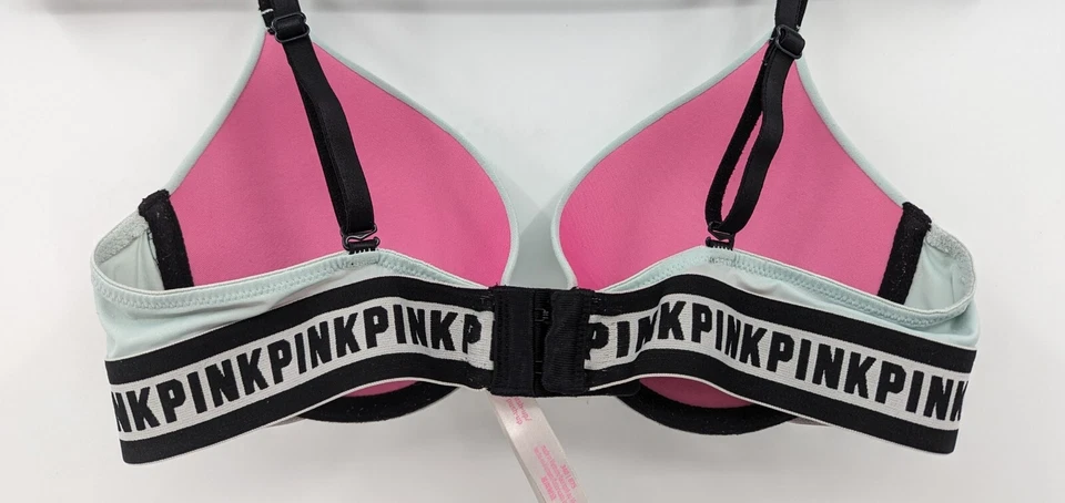 Sujetador Victoria's Secret ROSA Para Mujer 34B Verde Menta Azul Push Up-LEER Foto 3 de 4