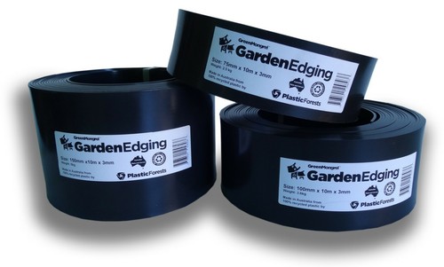 Plastic Garden Edging Kit 100mmx 50mx3mm with 6,10,20,30,40 or 50 Pegs!Recycled - Picture 7 of 11