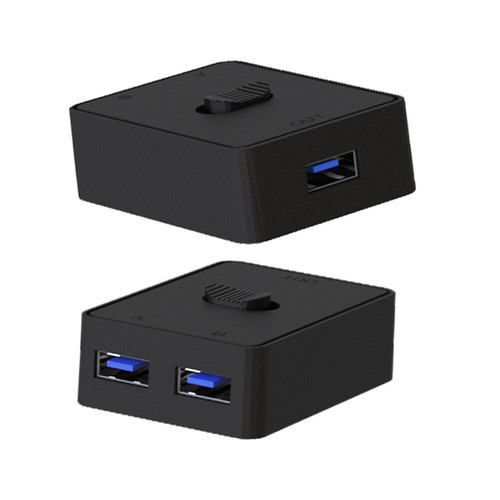 KVM USB HUB 2 in 1 Out KVM Switch für PC Tastatur Maus Drucker (USB 3.0) - Bild 12 von 12