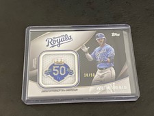 2020 Topps Special Event Jersey Sleeve Jumbo Patch Black /50 Whit Merrifield
