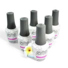 6 Bottiglie Nail Harmony Gelish Fondotinta Base Coat Smalto Gel UV 0,5floz  