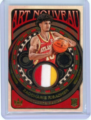 2024-25 Court Kings #AN-ZCR Zaccharie Risacher Art Nouveau Parch Rookie RC