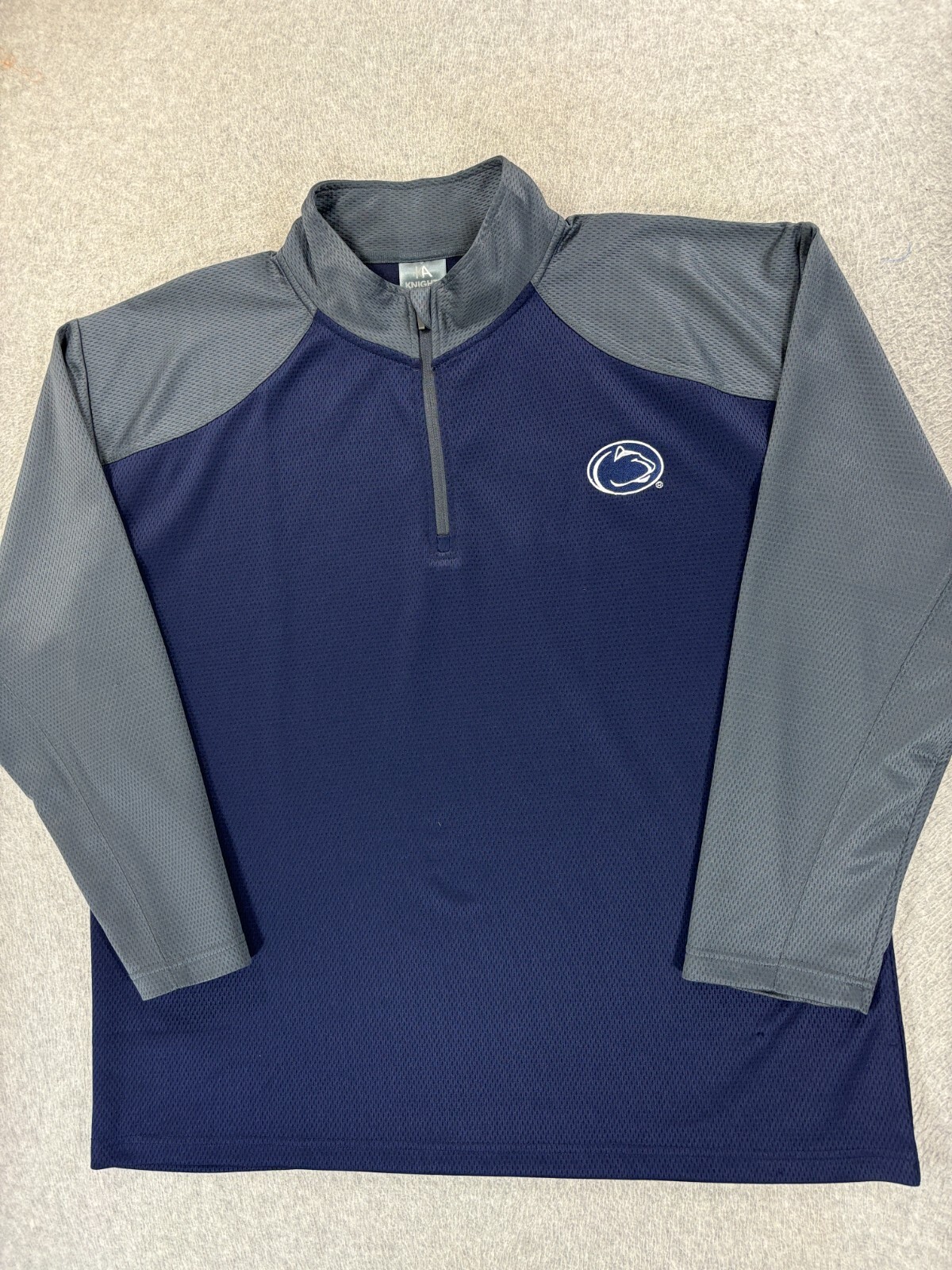 Penn State Nittany Lions 1/4 Zip Stitched Campus Pullover Shirt (Men's 2XL) Blue