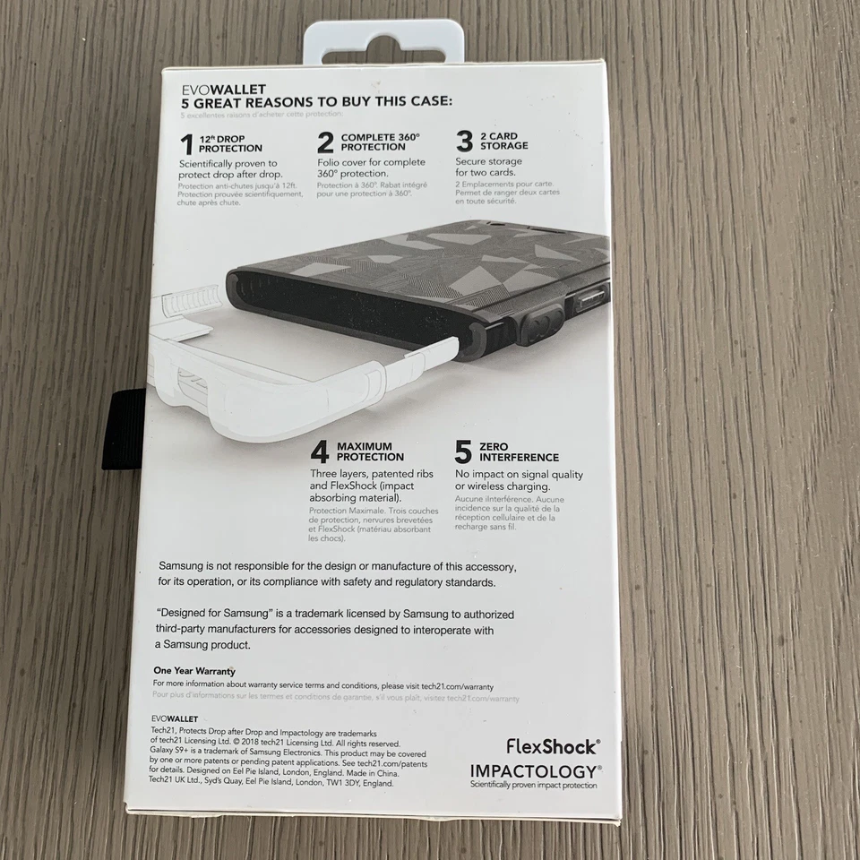 Tech21 Genuine Evo Tactical  Case For Samsung Galaxy S9+ Plus Black - Image 3 of 4