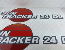 SUN TRACKER 24DL PONTOON BOAT DECALS STICKERS Set of 2 31" LONG