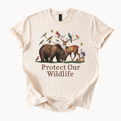 Protect Our Wildlife T-Shirt Wildlife Conservation Tee Nature Lover ...