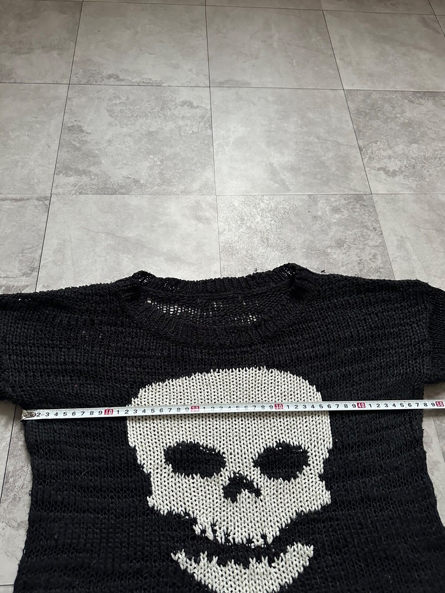 Punk LGB If Six Was Nine Number Nine Style Mesh Gothic Skull