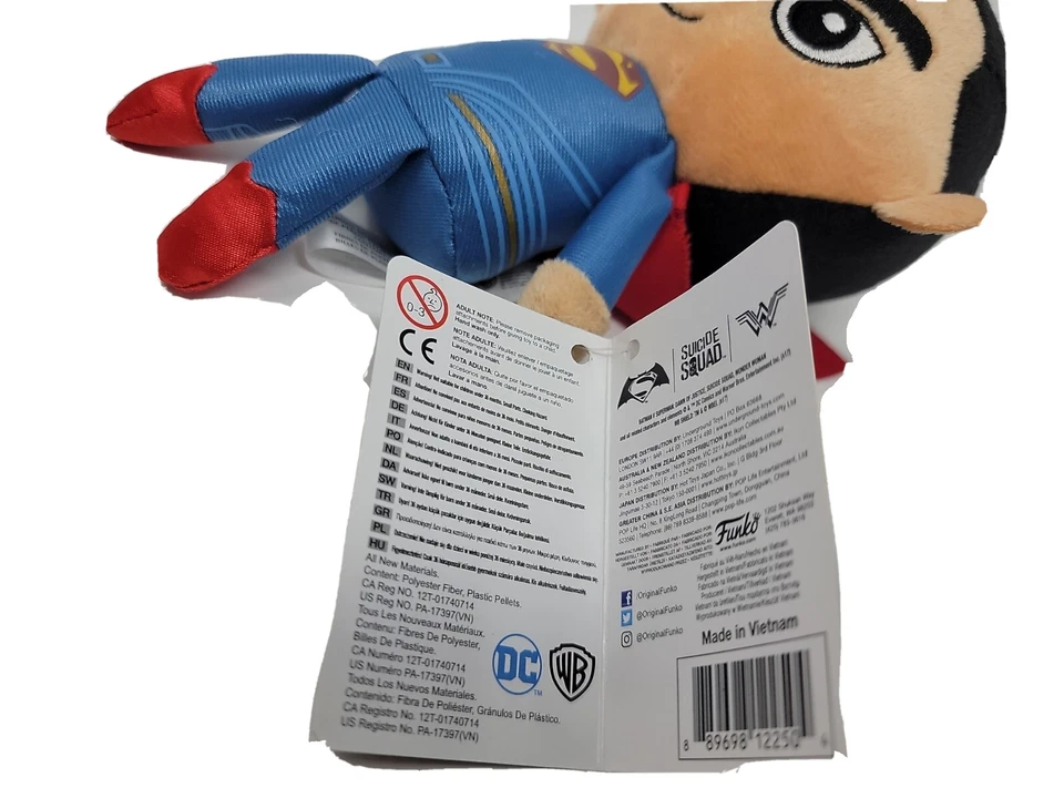 Peluches Funko DC Superman coleccionables 8" peluche suave héroe Batman Foto 3 de 3