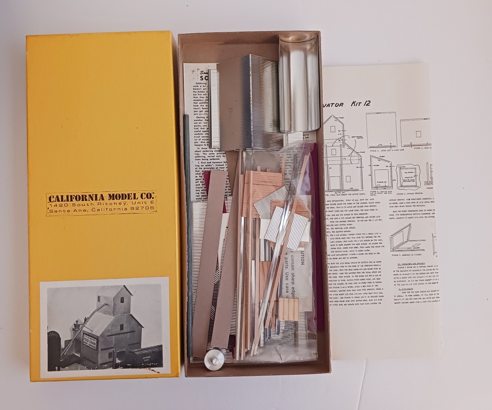 CALIFORNIA MODEL CO. KIT GRAIN ELEVATOR HO SCALE # 12 | eBay