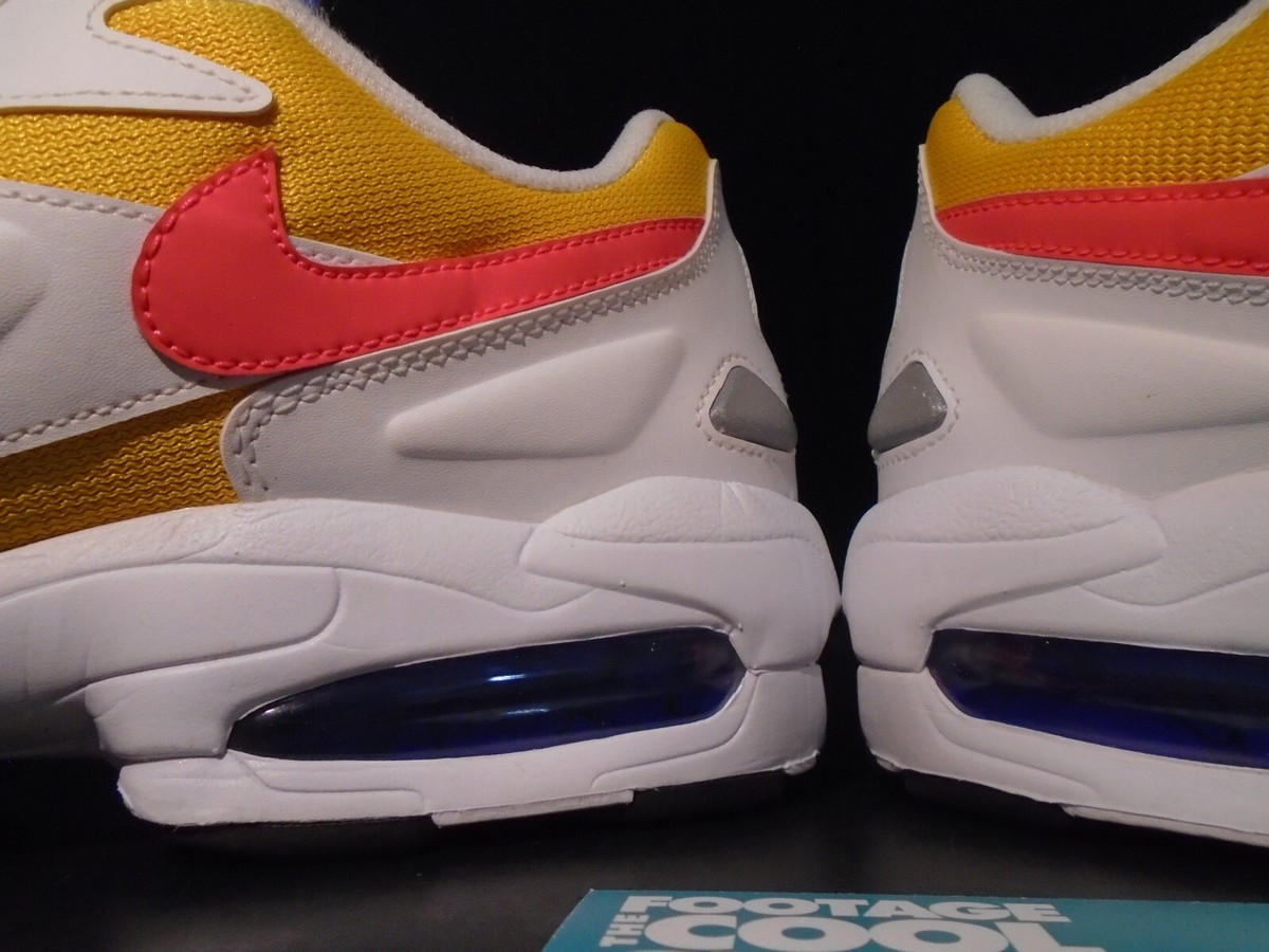 2019 NIKE AIR MAX 2 LIGHT UNIVERSITY GOLD WHITE FLASH CRIMSON BLUE 