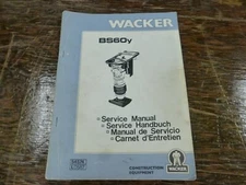 Wacker BS60Y Jumping Jack Trench Rammer Shop Service Repair Manual
