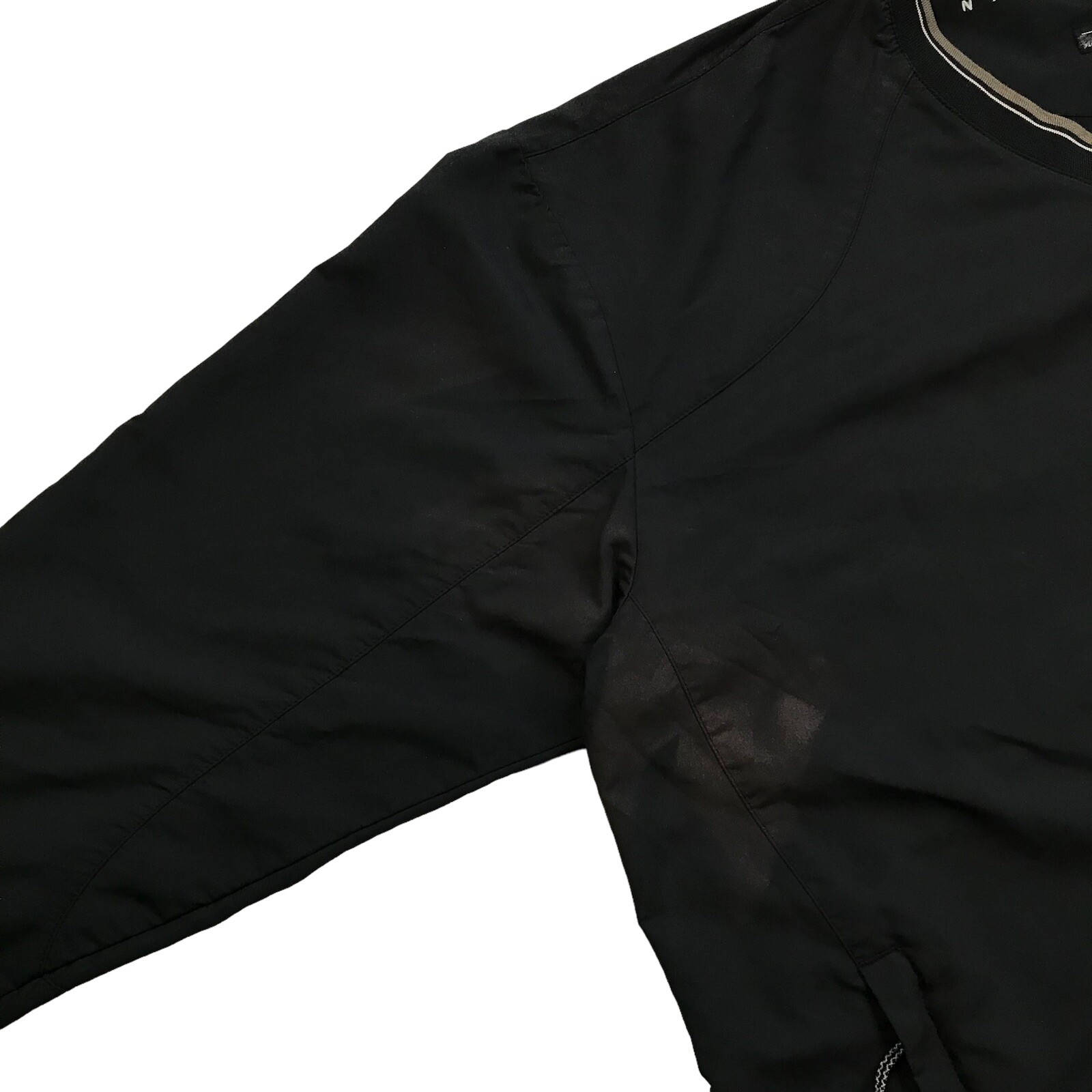 VINTAGE NIKE GOLF WINDBREAKER JACKET XL MENS BLACK PULLOVER SWEATSHIRT