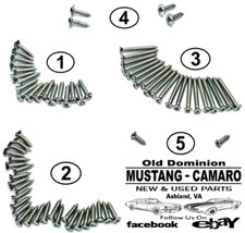 1965-1966 Mustang Fastback Interior Screw Kit 1965-1966 Mustang Fastback Interior Screw Kit