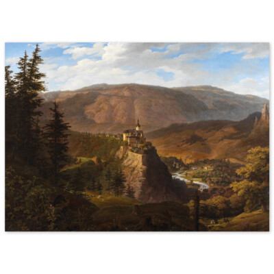 August Wilhelm Julius Ahlborn, Schloß Schwarzburg in Thüringen, Poster