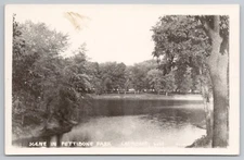 RPPC Pettibone Park in Lacrosse Wisconsin Moen Photo Service Postcard