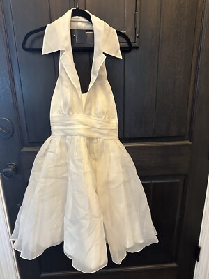 White Collard Halter Mini Dress Marilyn Monroe | eBay White Collard Halter Mini Dress Marilyn Monroe | eBay