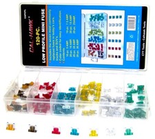 120 pc Low profile Mini Car Fuse Auto Car Motorcycle SUV Fuses Kit APM ATM