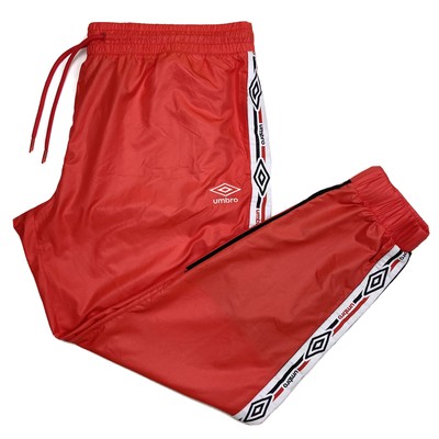 Umbro Red Nylon Athletic Windbreaker 