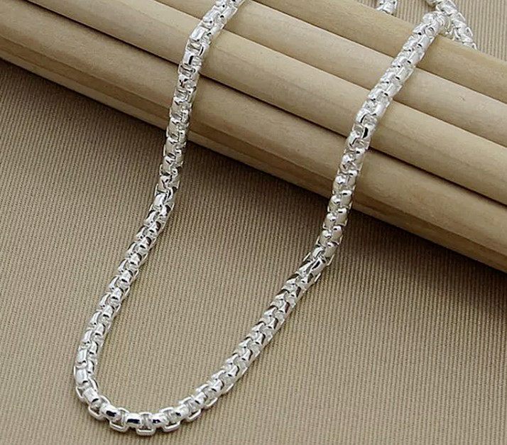 Cadena de mujer cadena de mujer plateada 925 elegante collar de mujer