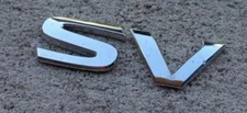 Nissan SV trunk emblem letters badge decal logo Altima Maxima Versa OEM Genuine