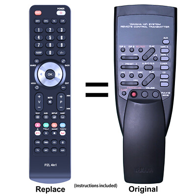 RAX12 WB72180 Replace Remote Control For Yamaha HiFi System RX-396
